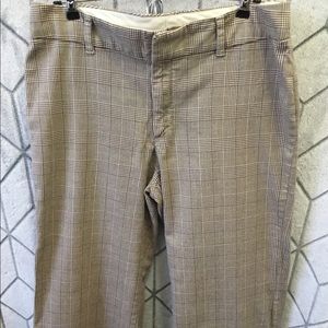 Brown Plaid Pants - vintage